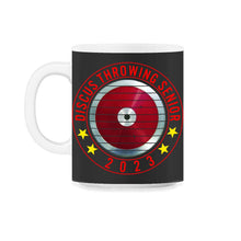 Load image into Gallery viewer, Discus Throwing Senior 2023 T Shirt - 11oz Mug - Black on White