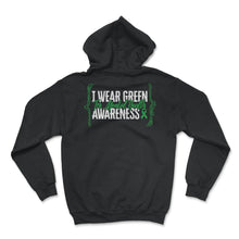 Load image into Gallery viewer, I Wear Green For Mental Health Awareness Shirt, Green Ribbon Tee, - Hoodie - Black