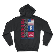 Load image into Gallery viewer, Memorial Day Shirt, Remembering Our Fallen Heroes, Veterans American - Hoodie - Black