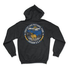 Load image into Gallery viewer, Crater Lake National Park Shirt, Oregon Mount Mazama US Lake Tee, - Hoodie - Black