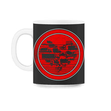 Load image into Gallery viewer, Heart of Trucks Shirt, Construction Trucks Tee, Trucks Lover Birthday - 11oz Mug - Black on White