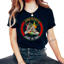 Load image into Gallery viewer, Black Lives Matter Shirt, Juneteenth June 19 1865 Tee, African - Unisex T-Shirt - Black