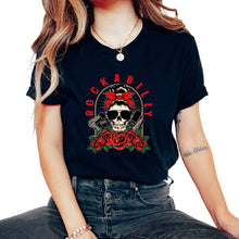 Load image into Gallery viewer, Hair Stylist Shirt, Rockabilly Tee, Cleaning Cutting Hair, - Unisex T-Shirt - Black
