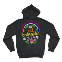 Load image into Gallery viewer, Kindergarten Shirt, Peace Out Kindergarten Tee, First Day Of School - Hoodie - Black