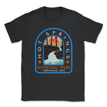 Load image into Gallery viewer, Hot Spring National Park Shirt, Arkansas USA EST 1932 Tee, Restful - Unisex T-Shirt - Black