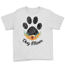 Load image into Gallery viewer, Dog Mom Shirt Love Dogs Sunflower Lover Fur Mama Pets Rescue Gift For