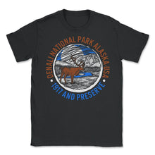 Load image into Gallery viewer, Denali National Park Shirt, Alaska Moose USA 1917 Preserve, Animal - Unisex T-Shirt - Black