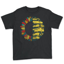 Load image into Gallery viewer, Trucks Shirt, Construction Trucks Tee, Trucks Lover Birthday Gift, - Youth Tee - Black