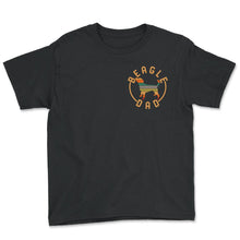 Load image into Gallery viewer, Father Shirt, Beagle Dad Tee, Protector Provider Disciplinarian, - Youth Tee - Black