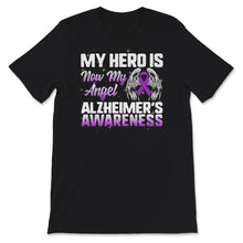 Load image into Gallery viewer, Alzheimer's Awareness Shirt, My Hero Is Now My Angel, Alzheimer's