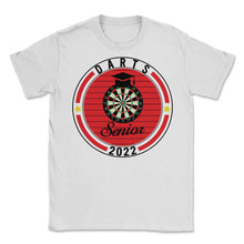 Load image into Gallery viewer, Darts Senior 2022 Player Graduation Class of 2022 T Shirt - Unisex T-Shirt - White