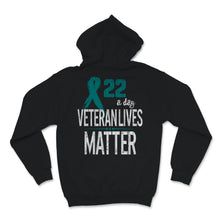 Load image into Gallery viewer, 22 a Day Veteran Lives Matter Retro USA American Flag PTSD Awareness