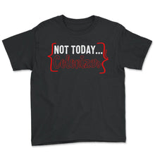 Load image into Gallery viewer, Colonization Shirt, Not Today Colonizer Tee, Anti Colonial Equal - Youth Tee - Black
