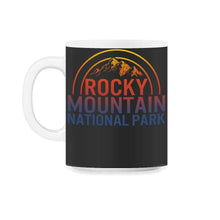 Load image into Gallery viewer, Rocky Mountain National Park Shirt, Wildlife Outdoor Trip Gift - 11oz Mug - Black on White