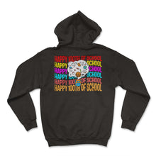 Load image into Gallery viewer, School Shirt, Happy 100th Of School Bag Things Cute Tee, Back To - Hoodie - Black