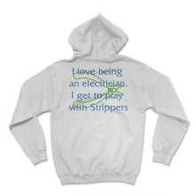 Load image into Gallery viewer, Electrician Shirt, I Love Being Electrician Pliers Wire Stripper, - Hoodie - White