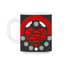 Load image into Gallery viewer, Heart of Trucks Shirt, Construction Trucks Tee, Trucks Lover Birthday - 11oz Mug - Black on White