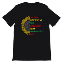 Load image into Gallery viewer, Juneteenth July 4th Independence Day Sunflower Ancestors Black