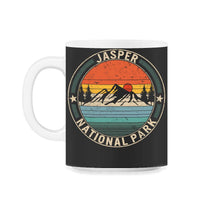 Load image into Gallery viewer, Jasper National Park, Vintage Retro Alberta Canada National Park Tee, - 11oz Mug - Black on White
