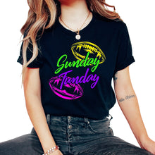 Load image into Gallery viewer, Football Shirt, Sunday Fun Day Football Game Day Tee, Mother's day - Unisex T-Shirt - Black
