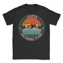 Load image into Gallery viewer, Jasper National Park, Vintage Retro Alberta Canada National Park Tee, - Unisex T-Shirt - Black