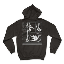 Load image into Gallery viewer, Aerialists Circus Shirt, Just Hanging Out Trapeze Artist Tee, Flying - Hoodie - Black