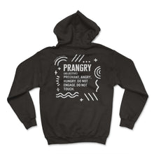 Load image into Gallery viewer, Pregnancy Shirt, Prangry Definition Funny Pregnant Tee, Wife Baby - Hoodie - Black
