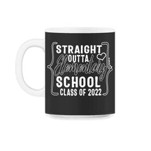 Load image into Gallery viewer, Straight Outta Elementary School Shirt, Class Of 2022 Graduation Gift - 11oz Mug - Black on White