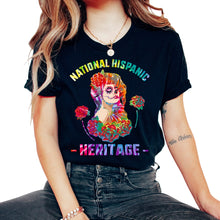 Load image into Gallery viewer, National Hispanic Heritage Month Día de Muertos Latino Culture Woman - Unisex T-Shirt - Black