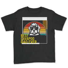 Load image into Gallery viewer, Best Cavapoo Dad Ever T Shirt - Youth Tee - Black