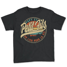 Load image into Gallery viewer, Papy Et Petit Fils Un Lien Pour La Vie Humour T Shirt copy - Youth Tee - Black