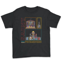 Load image into Gallery viewer, Saint Petersburg Russia Shirt, Saint Petersburg Vacation Travel - Youth Tee - Black