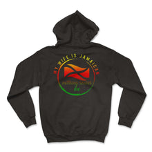 Load image into Gallery viewer, Jamaica Shirt, My Wife Is Jamaican Flag Funny Tee, Independence - Hoodie - Black