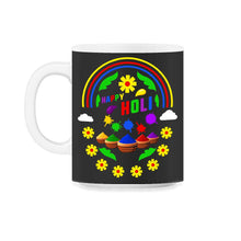 Load image into Gallery viewer, Happy Holi Festival Shirt, Festival Of Colors, Holi Festival Lover - 11oz Mug - Black on White