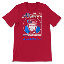 Load image into Gallery viewer, 4th Of July Shirt, Abolish Sleevery Abe Lincoln Beard 16th President, - Unisex T-Shirt - Red