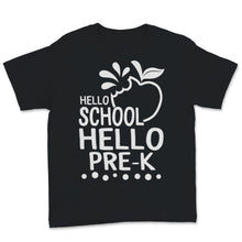 Load image into Gallery viewer, Hello Pre K Pre-kindergarten Student Apple Back To School Gift For