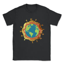 Load image into Gallery viewer, Save The Planet Shirt, Save The Planet Rainbow Butterfly Tee, - Unisex T-Shirt - Black