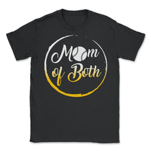 Load image into Gallery viewer, Baseball Shirt, Mom Of Both Baseball Softball, Baseball Mom Mother's - Unisex T-Shirt - Black