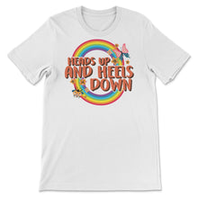 Load image into Gallery viewer, Horse Shirt, Heads Up And Heels Down Tee, Horseback Riding Gift,