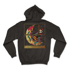 Load image into Gallery viewer, Dia De Los Muertos Shirt, Cat And Moon Sugar Skull Tee, Dead Animal - Hoodie - Black