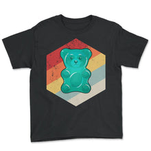 Load image into Gallery viewer, Jelly Gummies T-shirt Soft Sugar Candy Fruity Juicy Kids Gummy candy - Youth Tee - Black