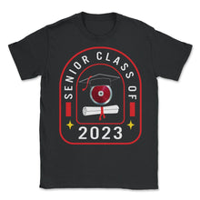 Load image into Gallery viewer, Class Of 2023 Senior Discus Throwing Graduation Gift T Shirt - Unisex T-Shirt - Black