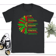Load image into Gallery viewer, I Am Black Melanin Woman, Black Women Birthday Gifts, Birthday Girl - Unisex T-Shirt - Black