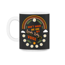 Load image into Gallery viewer, Lunch Lady Shirt, Don't Make Me Use My Lunch Lady Voice Cafeteria - 11oz Mug - Black on White