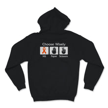 Load image into Gallery viewer, Multiple sclerosis Awareness Choose Wisely MS Paper Scissors Orange