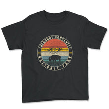 Load image into Gallery viewer, Theodore Roosevelt National Park, North Dakota Est 1978, National - Youth Tee - Black