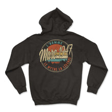 Load image into Gallery viewer, Marc 1947 L'homme Le Mythe La Légende Humour T Shirt copy - Hoodie - Black