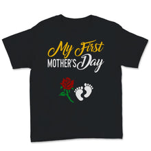 Load image into Gallery viewer, My First Mother's Day Pregnancy Announcement Love New Baby Flower