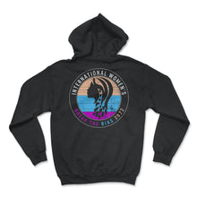 Load image into Gallery viewer, International Women's Day Shirt, Break The Bias 2022 Feminist - Hoodie - Black
