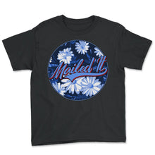 Load image into Gallery viewer, Mailman Shirt, Mailed It Floral Cute Tee, Funny Mail Carrier Postal - Youth Tee - Black
